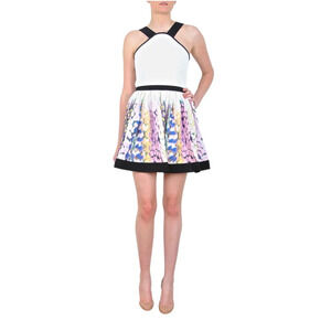 ALICE MCCALL White Floral Mini Dress - Size 10AU / 6US